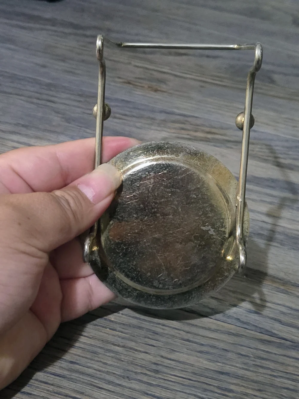 Vintage Brass Tea Cup & Saucer Display Stand